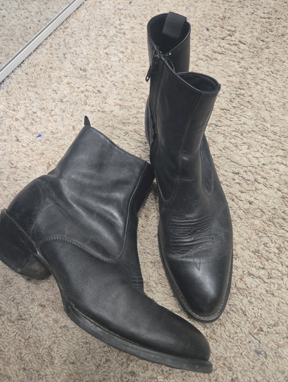 Laredo Men's Fletcher Western Ankle Boots Size 13 EW